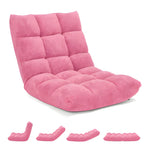 Floor Chair 14 Reclining Positions Foam Padded Foldable