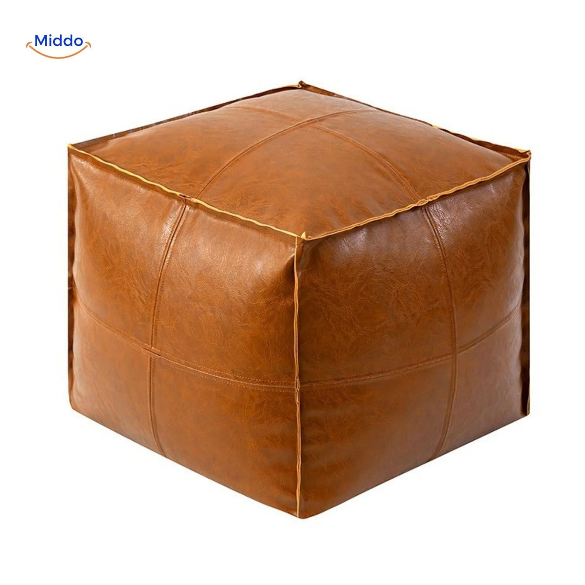 Floor Cushion Cover Wipe-Clean Faux Leather Unfilled