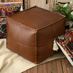 Floor Cushion Cover Wipe-Clean Faux Leather Unfilled