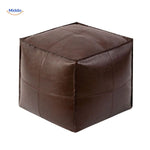 Floor Cushion Cover Wipe-Clean Faux Leather Unfilled
