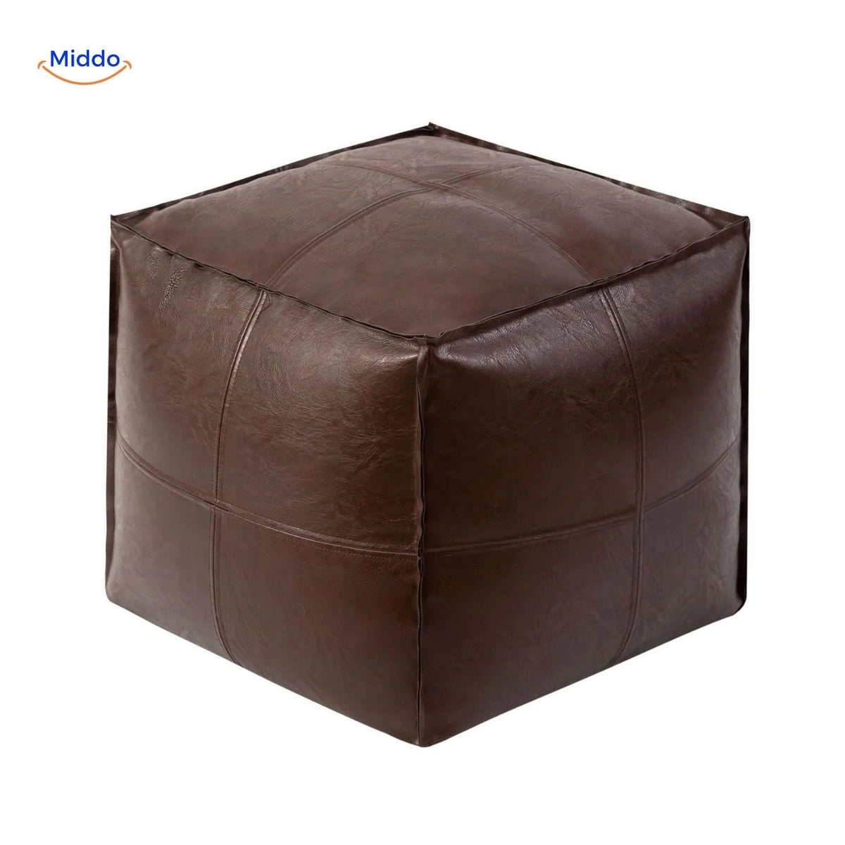 Floor Cushion Cover Wipe-Clean Faux Leather Unfilled