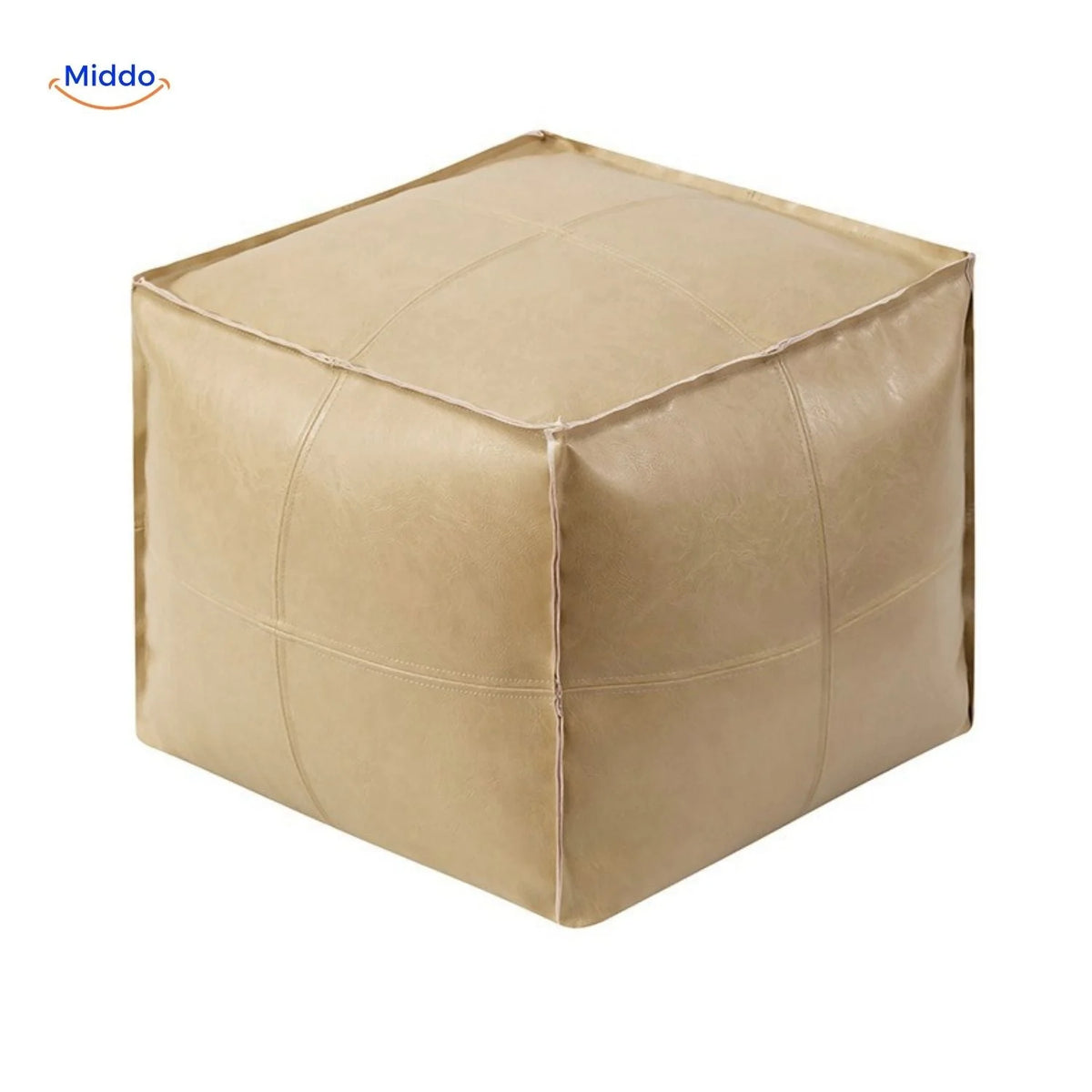 Floor Cushion Cover Wipe-Clean Faux Leather Unfilled