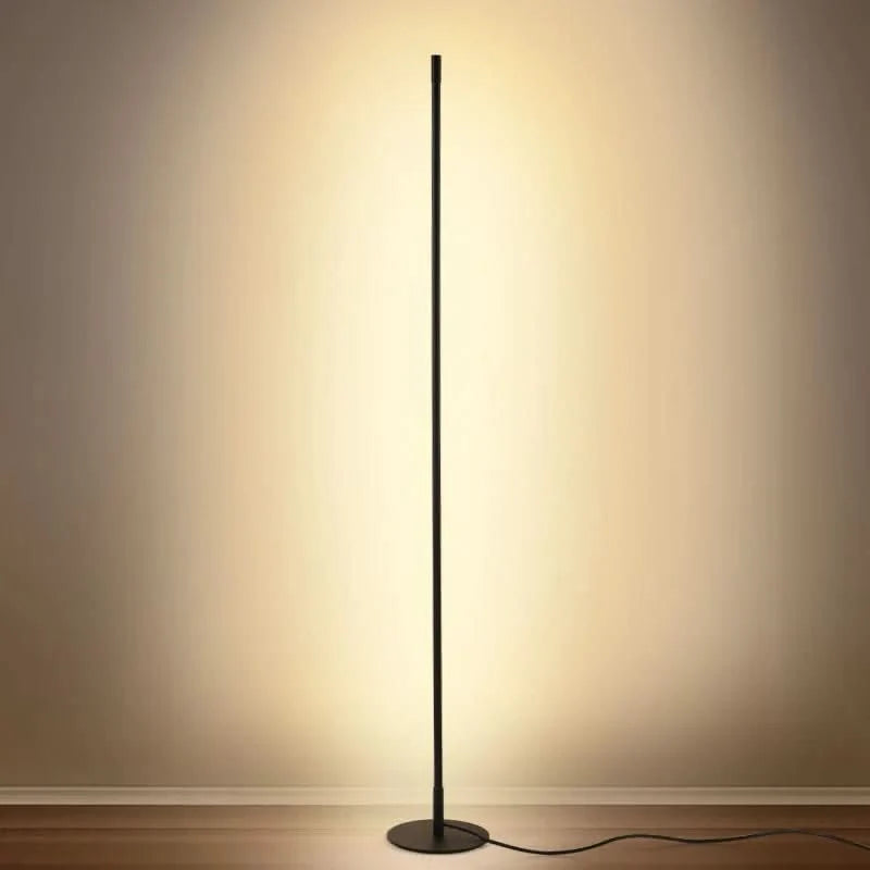Floor Lamp Dimmable Warm-White LED Slim Metal Design