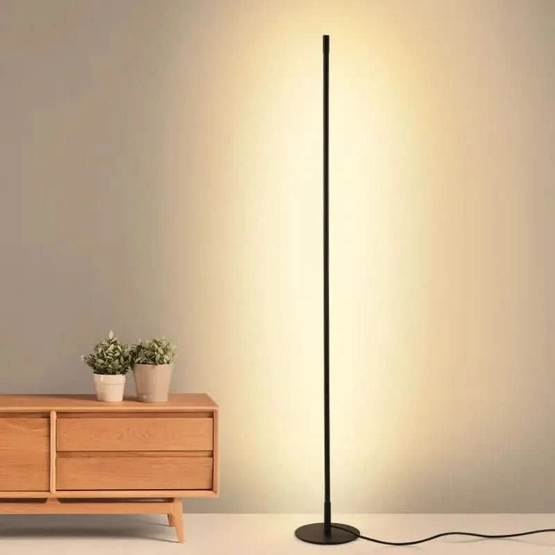 Floor Lamp Dimmable Warm-White LED Slim Metal Design