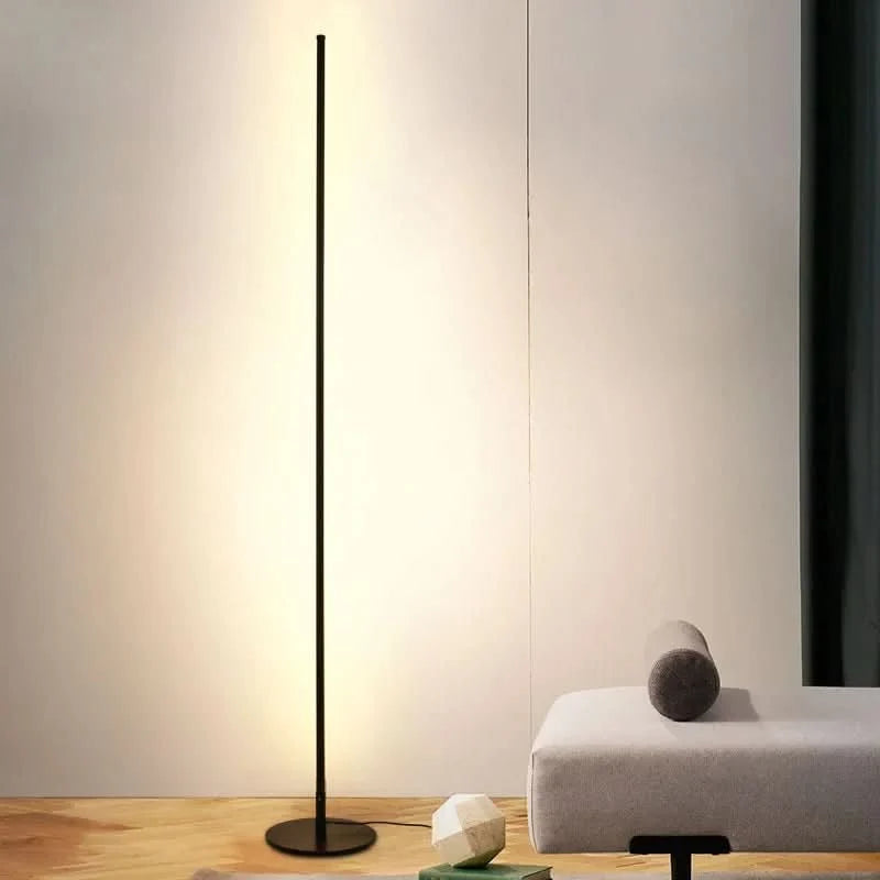 Floor Lamp Dimmable Warm-White LED Slim Metal Design