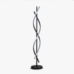 Floor Lamp Sculptural Spiral LED-Compatible Adjustable Lighting