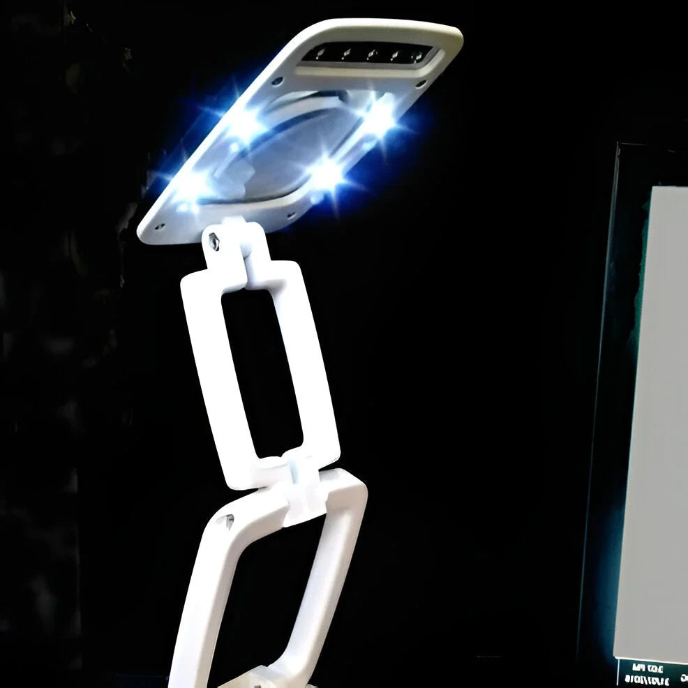Floor Magnifying Lamp 3X Full-Page LED Gooseneck
