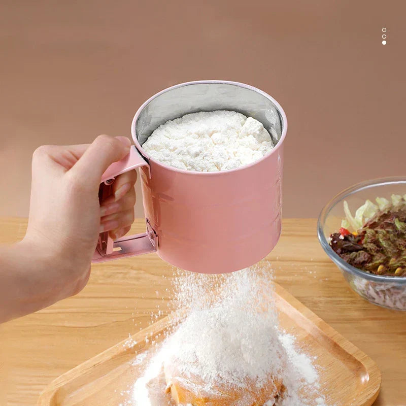 Flour Sifter Stainless Steel Semi-Automatic Even Sifting