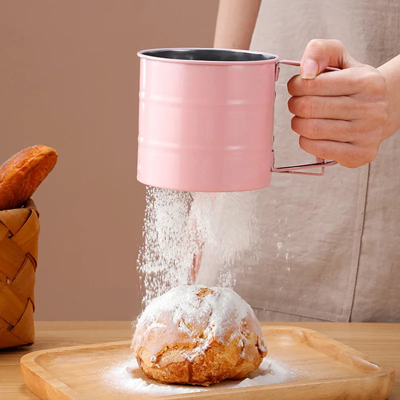 Flour Sifter Stainless Steel Semi-Automatic Even Sifting