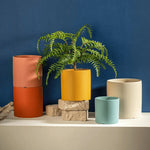 Flower Pot Ceramic Matching Saucer & Drainage Hole