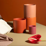 Flower Pot Ceramic Matching Saucer & Drainage Hole