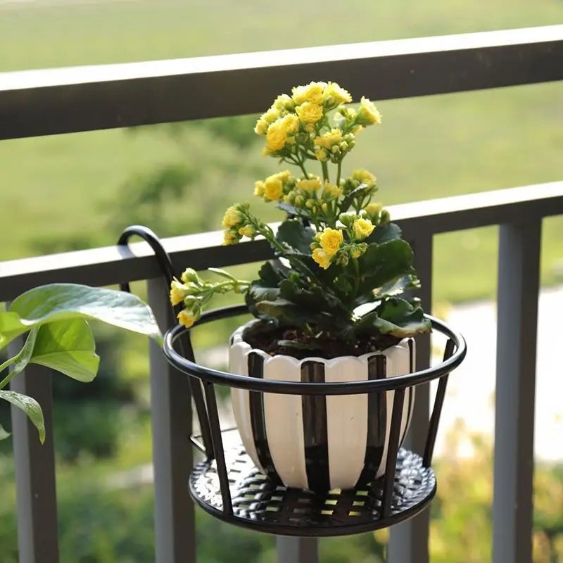 Flower Pot Holder Rack Hanging Rust-Resistant Iron