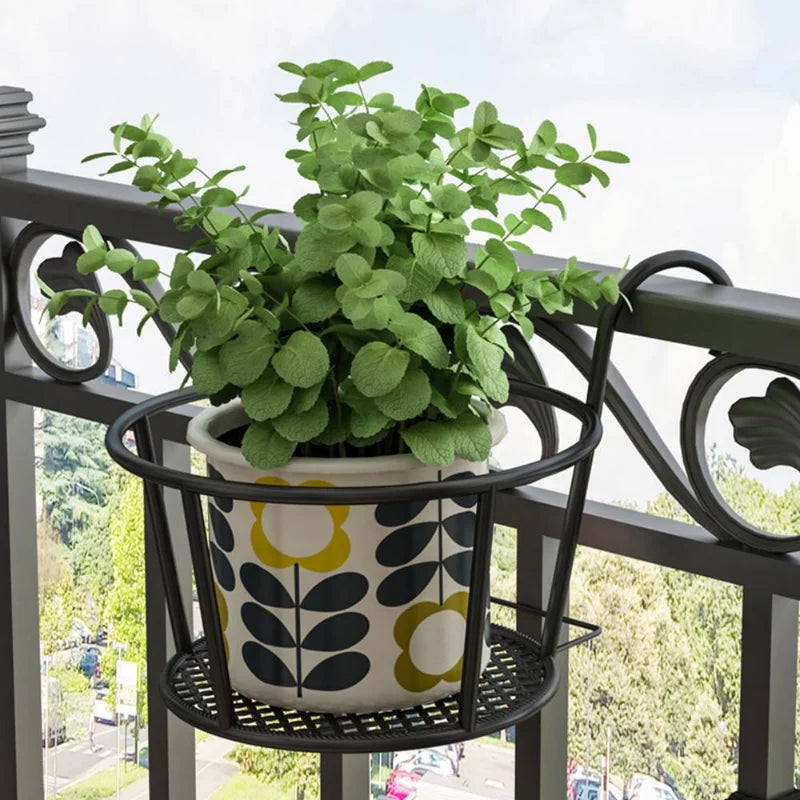 Flower Pot Holder Rack Hanging Rust-Resistant Iron
