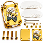 Flower Press Pocket-Size Adjustable Vintage Brass Tone