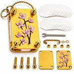 Flower Press Pocket-Size Adjustable Vintage Brass Tone