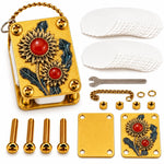 Flower Press Pocket-Size Adjustable Vintage Brass Tone