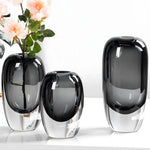 Flower Vase Crystal Glass Opalescent Light-Refracting Finish