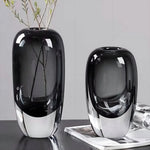 Flower Vase Crystal Glass Opalescent Light-Refracting Finish