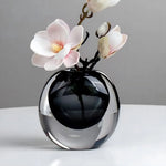 Flower Vase Crystal Glass Opalescent Light-Refracting Finish