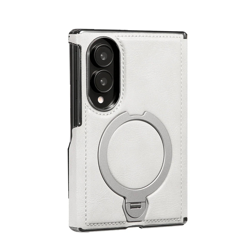 Foldable Phone Case Hinge Protection Magnetic Ring & Kickstand