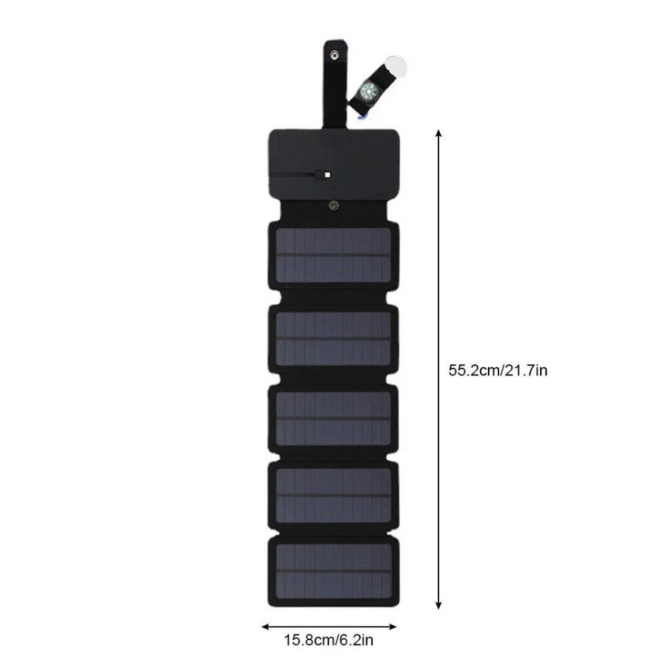 Foldable Solar Charger Monocrystalline High Efficiency USB IPX4