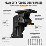 Folding Bracket Steel Self-Locking 500 lb Capacity