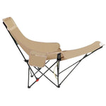 Folding Camping Chair Footrest Steel Frame & Oxford Fabric