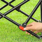 Folding Camping Chair Footrest Steel Frame & Oxford Fabric