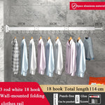 Folding Clothes Hanger Wall-Mounted 360-Degree Rotating Aluminum