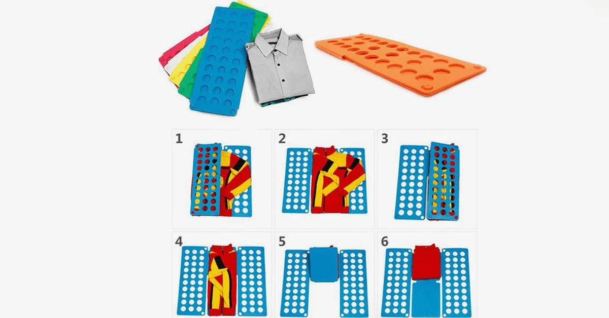 Folding Clothes Organizer Quick-Fold Space-Saving Polypropylene