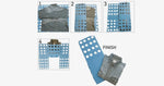 Folding Clothes Organizer Quick-Fold Space-Saving Polypropylene
