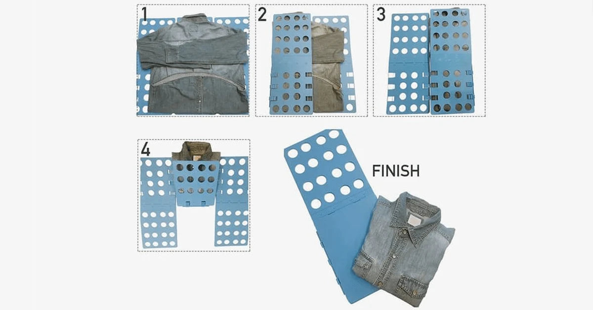 Folding Clothes Organizer Quick-Fold Space-Saving Polypropylene