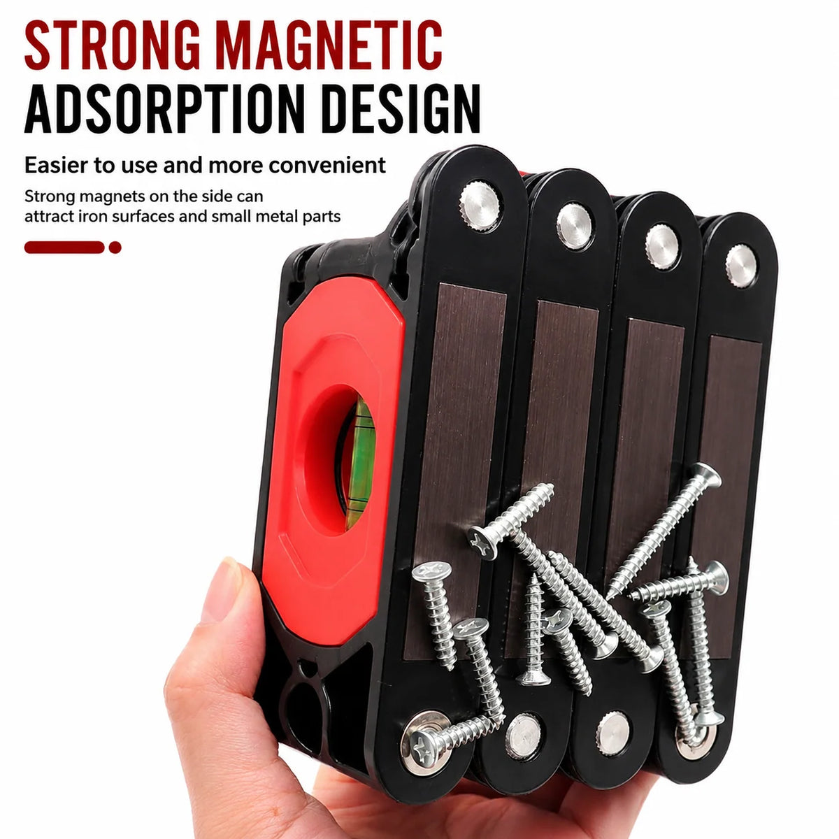 Folding Level Magnetic Multi-Angle Bubble Vials