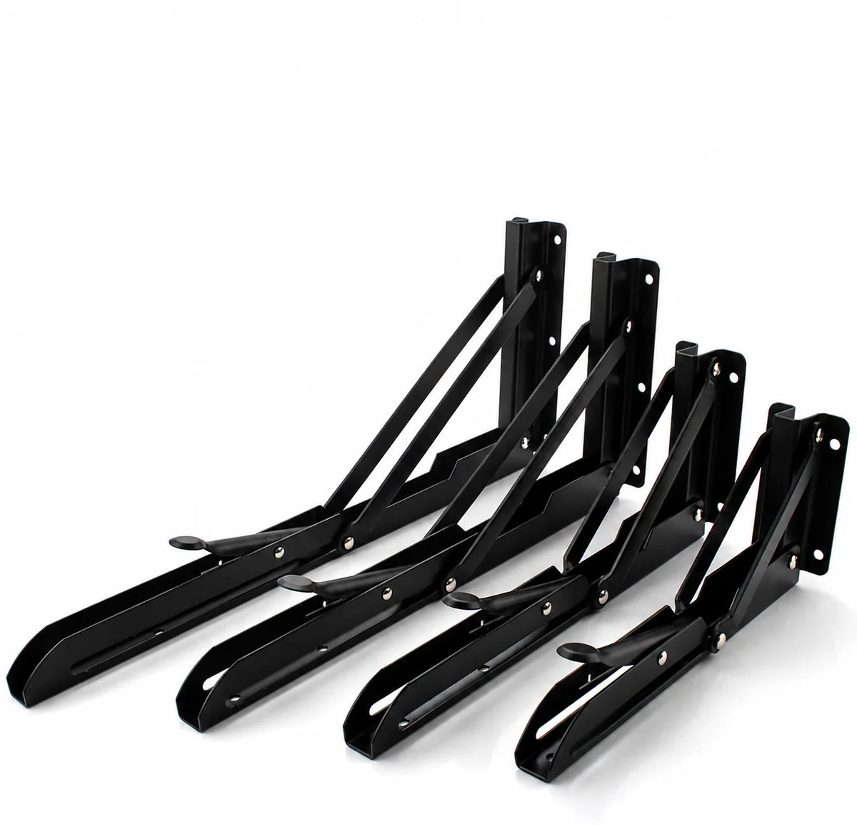 Folding Shelf Brackets Stainless Steel Set of 2
