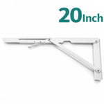 Folding Shelf Brackets Stainless Steel Set of 2