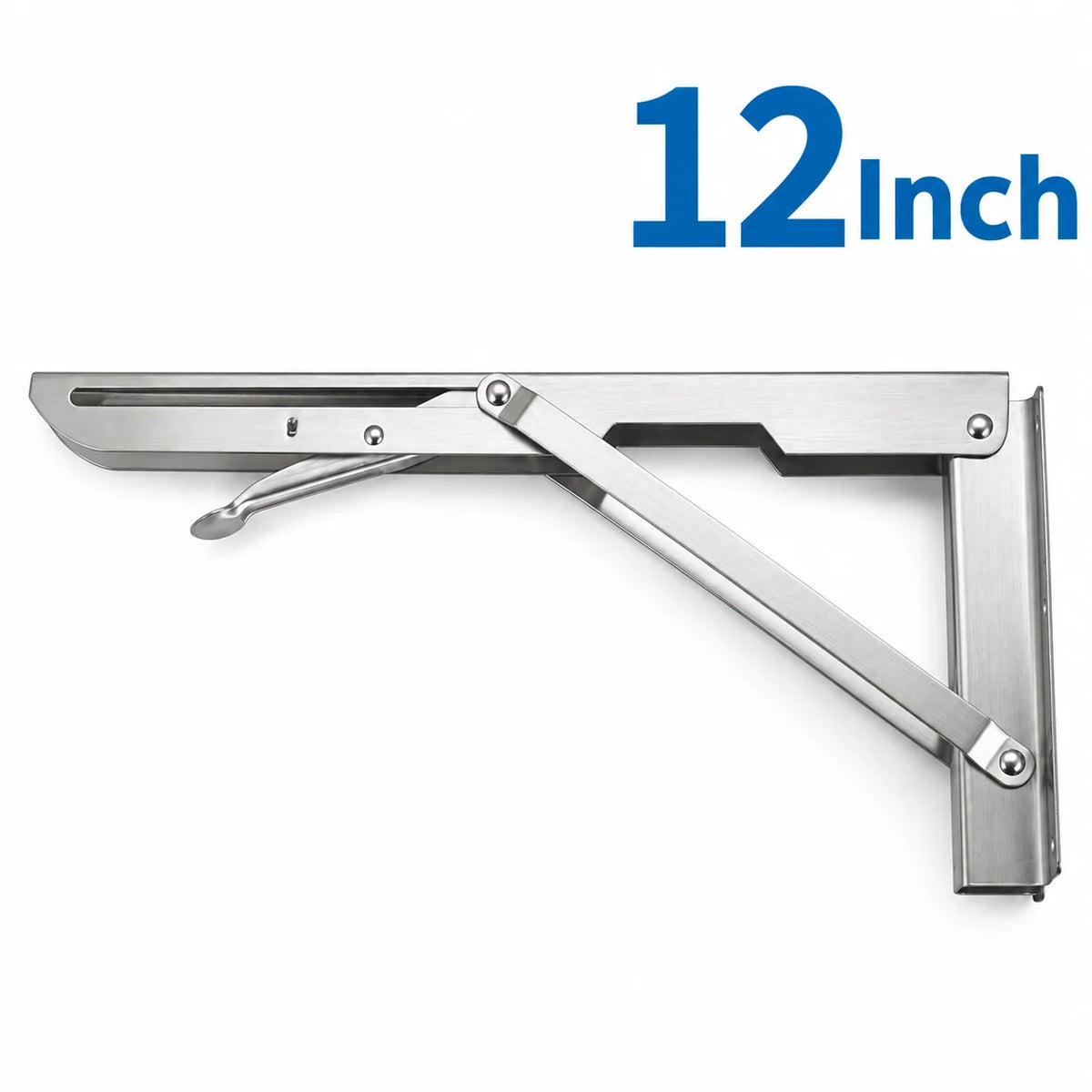 Folding Shelf Brackets Stainless Steel Set of 2
