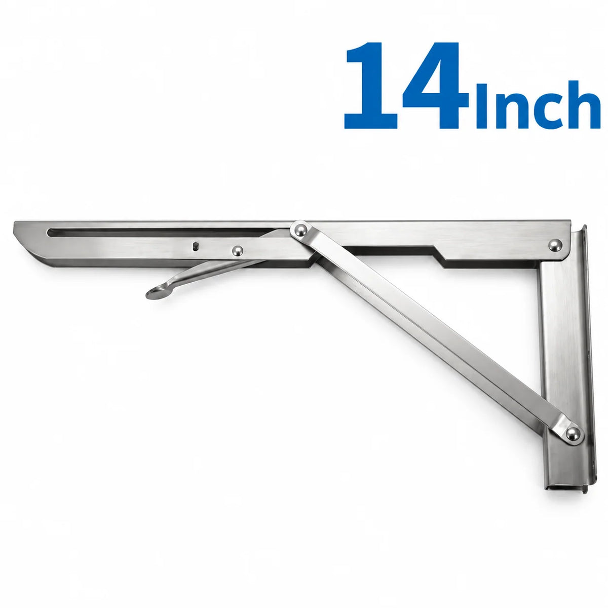 Folding Shelf Brackets Stainless Steel Set of 2