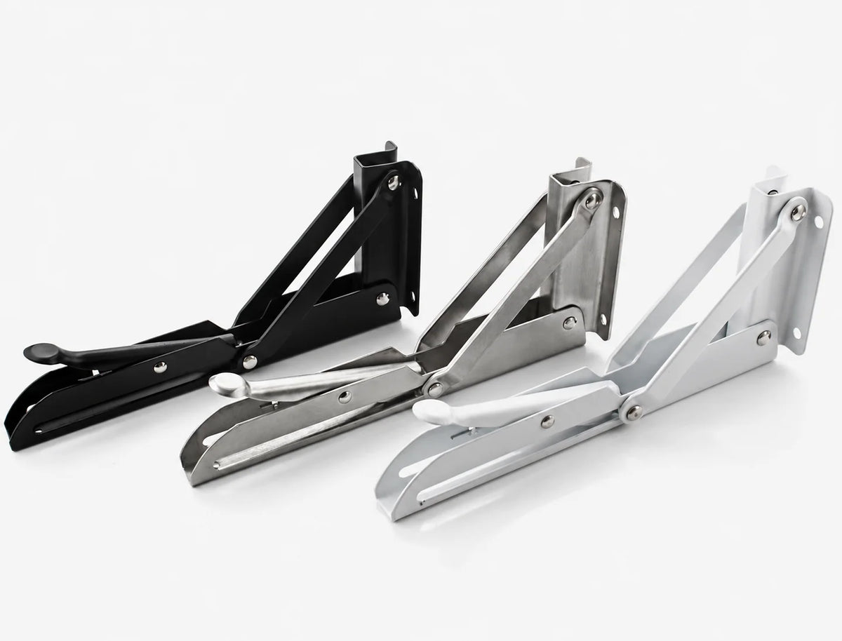 Folding Shelf Brackets Stainless Steel Set of 2