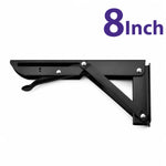 Folding Shelf Brackets Stainless Steel Set of 2