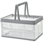 Folding Shopping Basket Lightweight Space-Saving With Handles