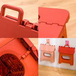 Folding Step Stool Non-Slip Surface Reinforced Base Carry Handle