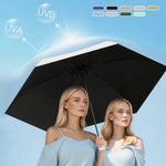 Folding Umbrella Compact UPF 50+ Wind-Resistant