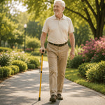 Folding Walking Cane Lightweight Aluminium Ergonomic Non-Slip Handle