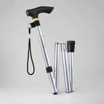 Folding Walking Cane Lightweight Aluminium Ergonomic Non-Slip Handle