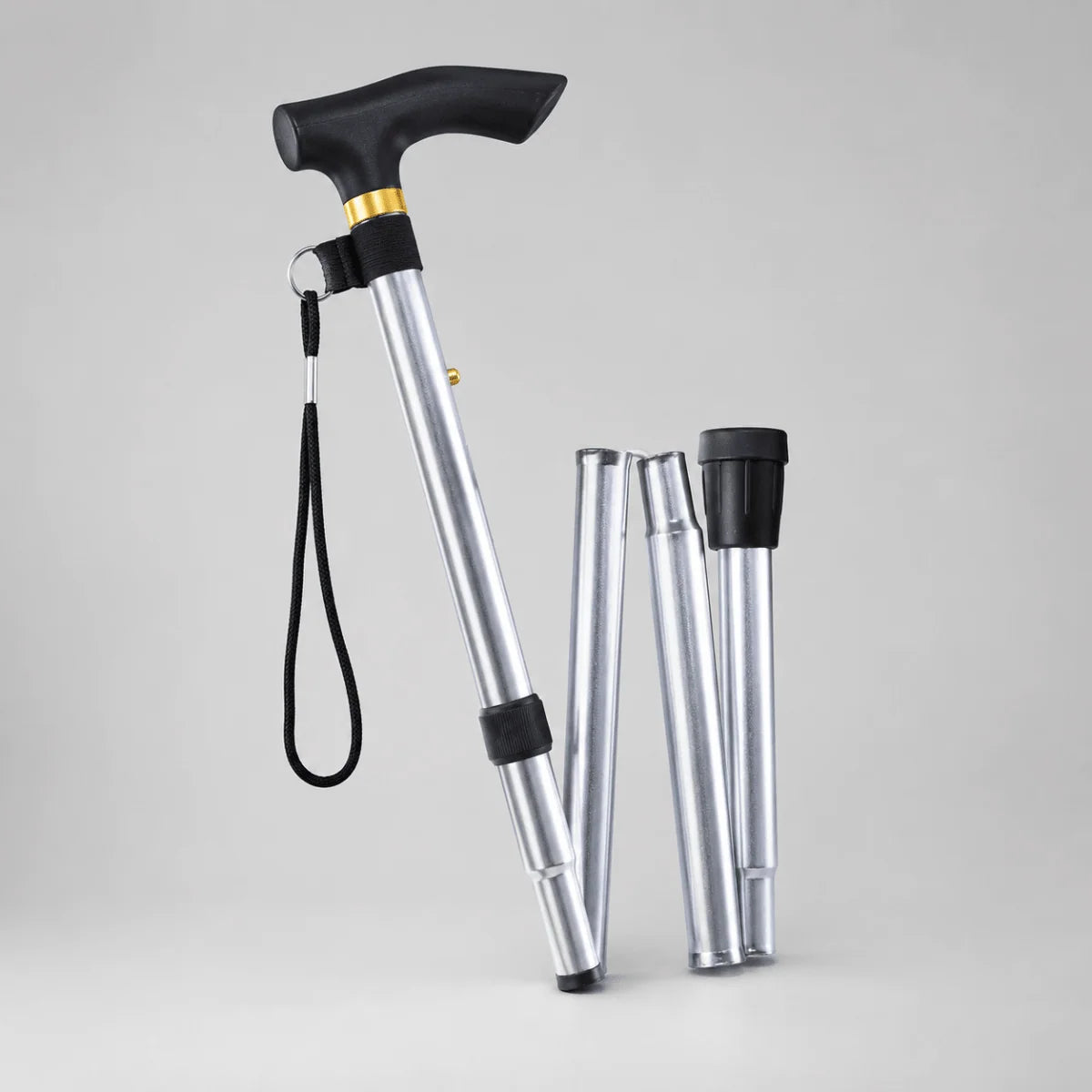 Folding Walking Cane Lightweight Aluminium Ergonomic Non-Slip Handle