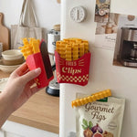 Food Bag Clips Reusable With Magnetic Holder