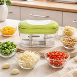 Food Chopper Stainless Steel Blades Easy Clean