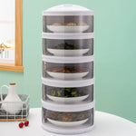 Food Cover Stackable Multi-Layer Sliding Doors