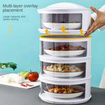Food Cover Stackable Multi-Layer Sliding Doors
