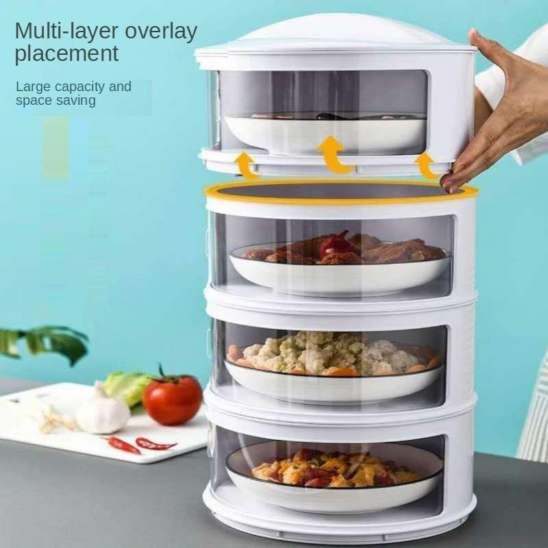 Food Cover Stackable Multi-Layer Sliding Doors